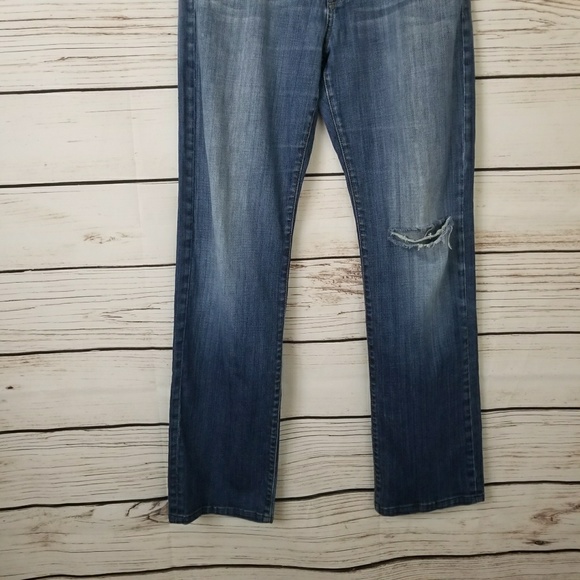 💰7 For All Mankind Standard Straight Leg Button Fly Jeans - Picture 4 of 7